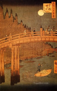 Utagawa Hiroshige Painting - Puente Kyobashi 1858 Utagawa Hiroshige Ukiyoe